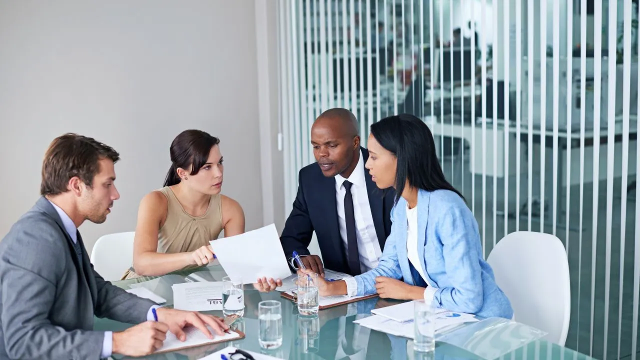 Business owner confidently reviewing e-commerce service proposals