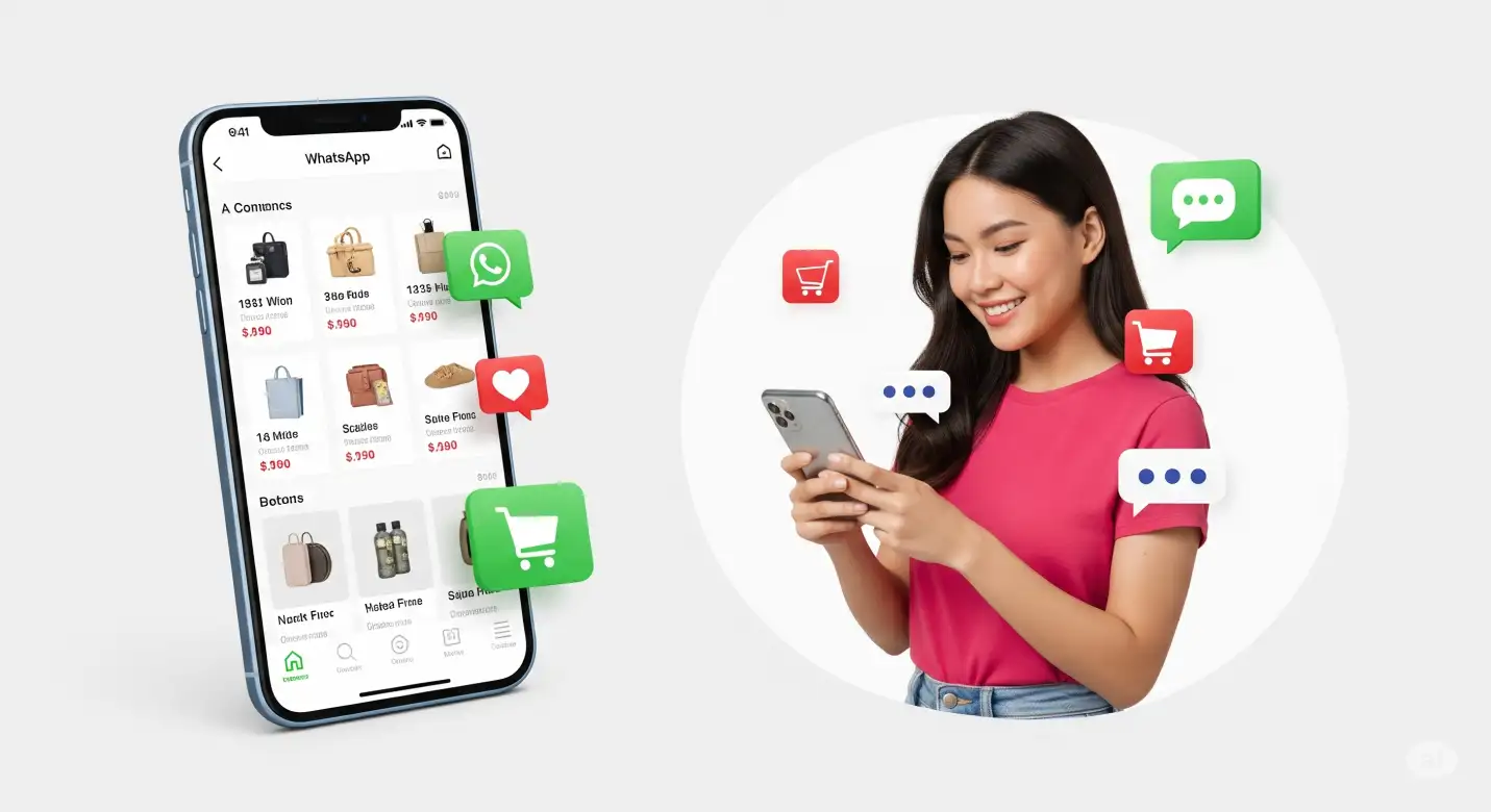 WhatsApp product catalog with item display