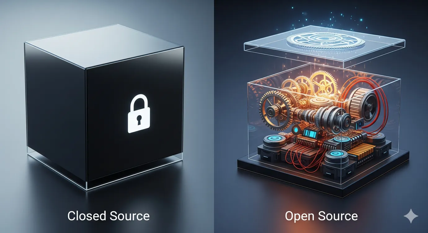 The difference between Open Source and Closed Source LLMs.