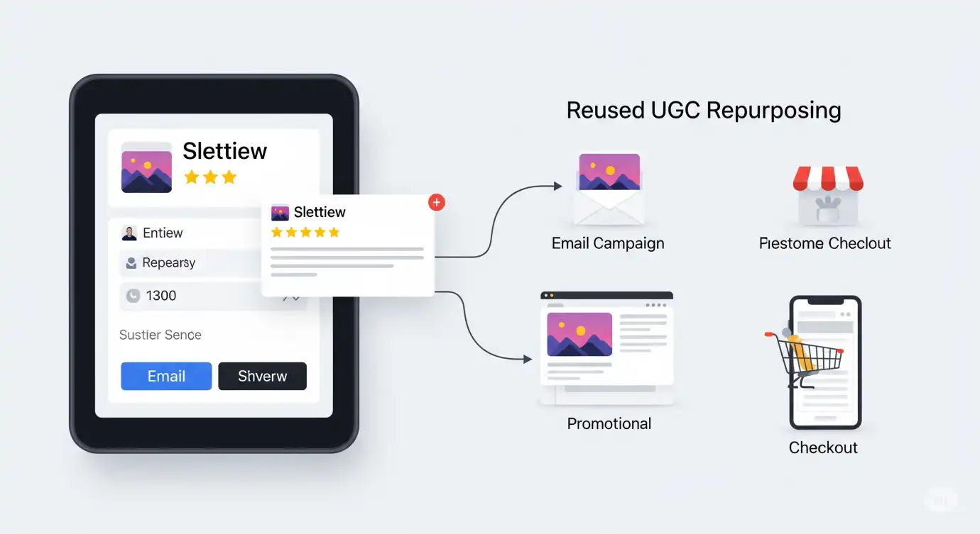 Step-by-step ecommerce video structure on screen