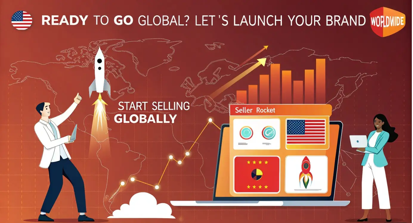 Small business launching globally with Seller Rocket support and e-commerce growth trail
