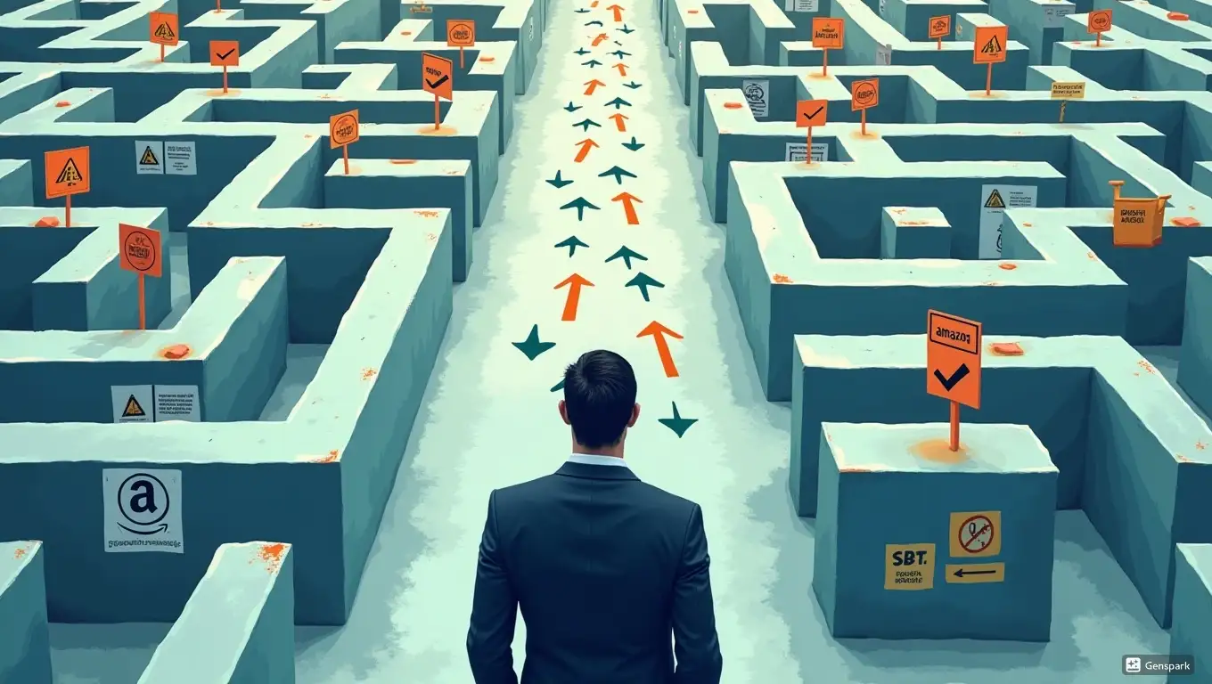 Entrepreneur navigating logistics, language, and payment challenges in a global maze