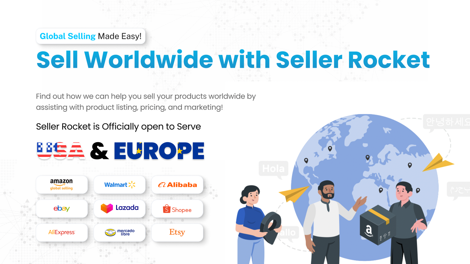 sell worldwide with seller rocket